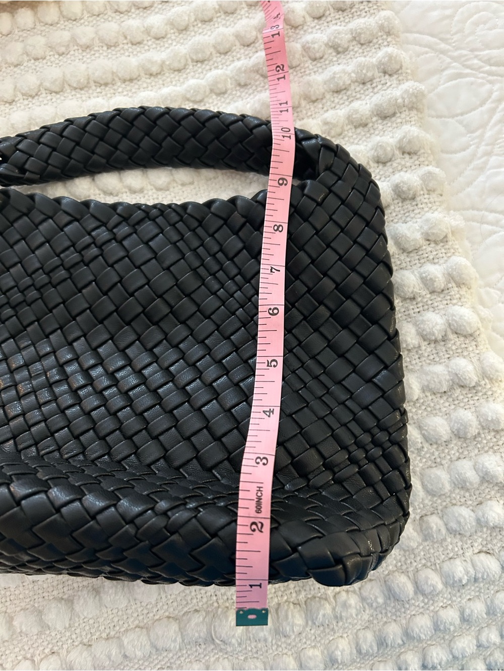 Braided Shoulder Bag in Black